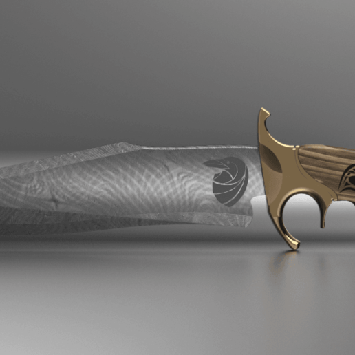 bowie bıçağı oyun kılıç silah savaşlar bıçak oyunlar 3D print model - Mito3D