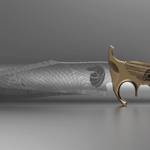 faca bowie jogo espada armas guerras jogos 3d print model - Mito3D