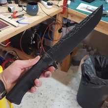 bowie couteau dague soutenir lame 3d print model - Mito3D