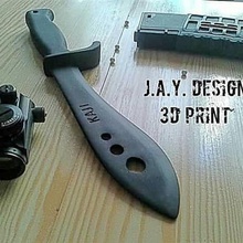 bowie knife various sword dummy spartan tomahawk dagger tactical 3d print model - Mito3D