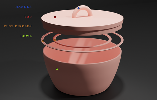 bowl+top snacks food kitchen storage 3d print model - Mito3D