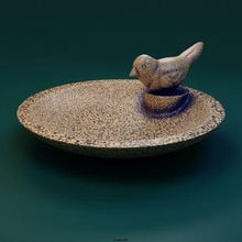 bowl bird art decor sculpture toy sculptures 3d print model - Mito3D