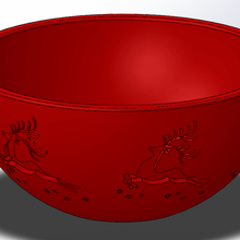 bowl christmas themed decoration tree x-mas 2020 2021 years holiday 3d print model - Mito3D