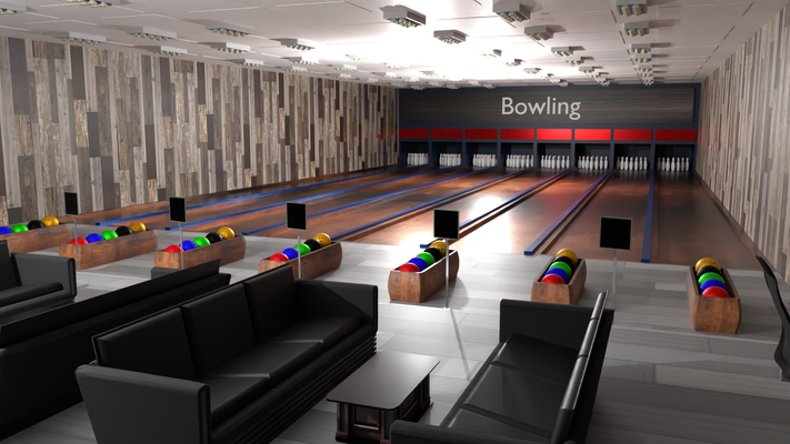 bowling alley amf brunswick pin tenpin pins gutter lane lanes strike spare scores yaba usbc scorer sport hobby equipment 3d print model - Mito3D