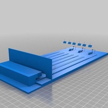 Bowling Gasse Architektur Modell Gebäude Strukturen 3d print model - Mito3D