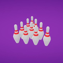 bowling pins game 3d print model - Mito3D