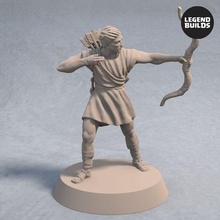 arqueiros pose 1 3d imprimível miniatura 3d print model - Mito3D