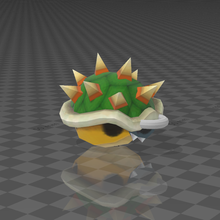bowser's shell keychain bowser mario bros videogames 3d print model - Mito3D