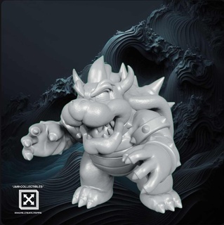 bowser 1 6th scala figura Mario luigi nintendo 3d print model - Mito3D