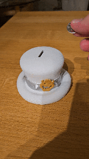 benzin pompası şapka banka Süper Mario Yazdır yer 3d print model - Mito3D