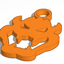 bowser chiave moda Mario bros re logo 3d print model - Mito3D