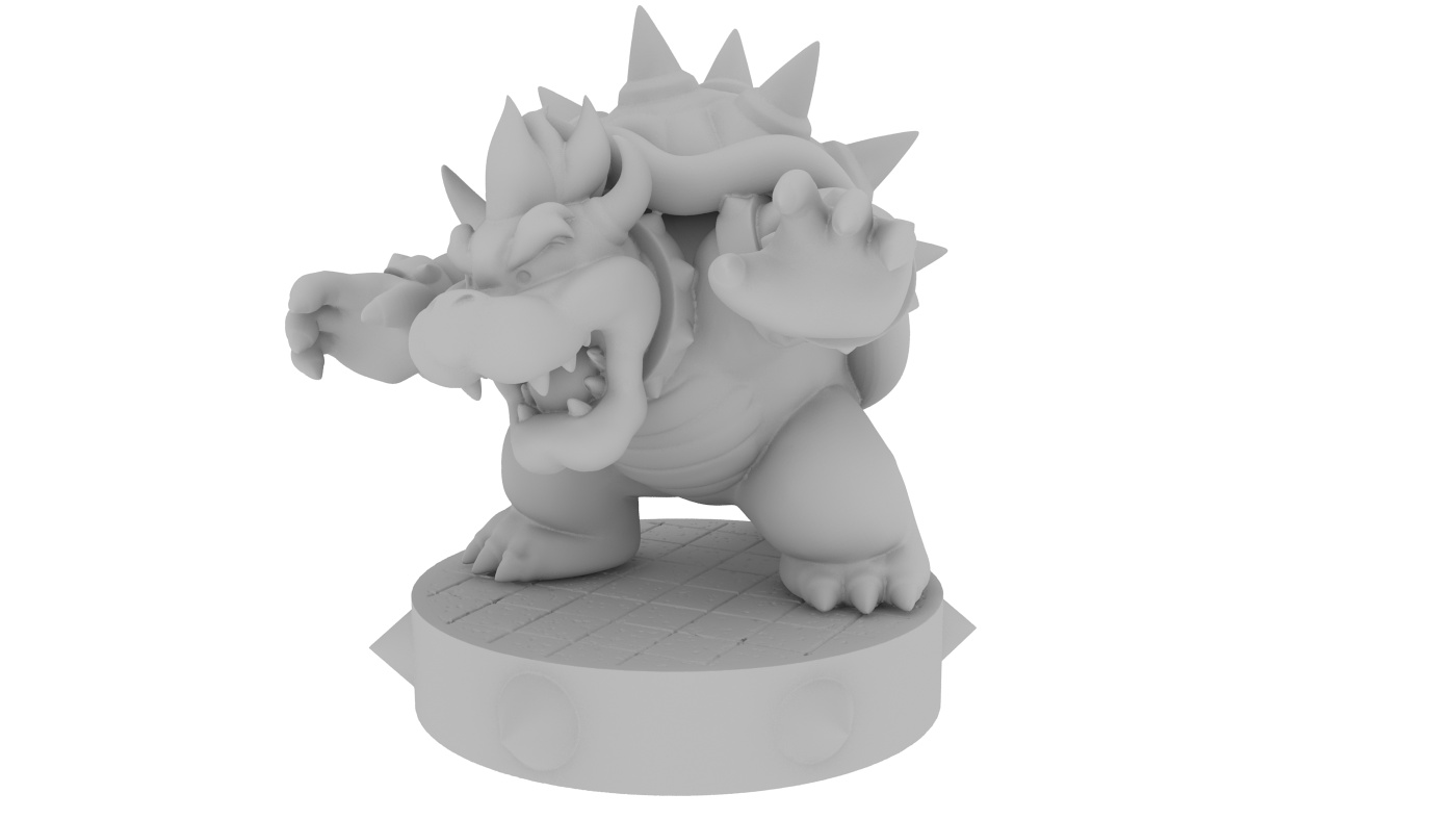 bowser stl 3d print 3D print model - Mito3D