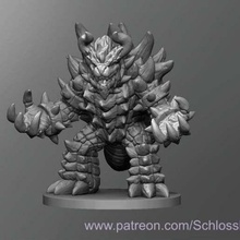 bowser dnd dungeons and dragons tabletop toy 3d print model - Mito3D