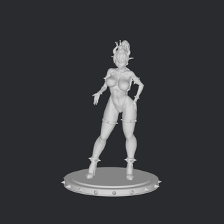 bowsette statue kunst 3d print model - Mito3D