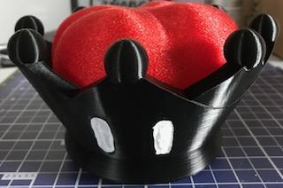 bowsette super crown remix costume 3D print model - Mito3D
