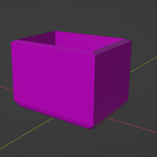 box object holder container 3d print model - Mito3D