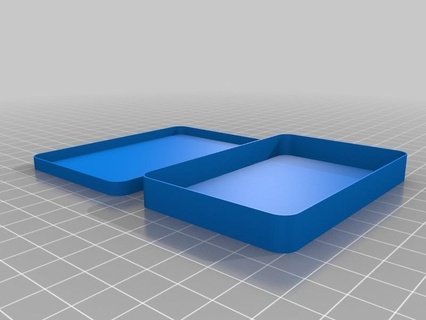 box - rounded corner 55x85mm customized containers 3d print model - Mito3D