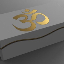 box - wave colour golden ohm jewelry jewellery 3d print model - Mito3D
