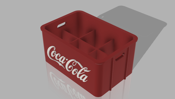 caja 6 mini botella coca reajuste salarial Arte soda Niños duende 3d print model - Mito3D