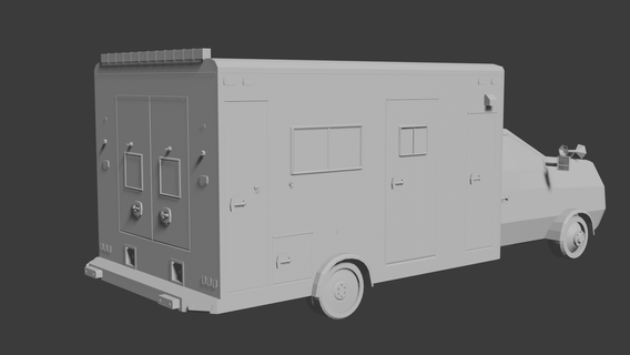 boîte ambulance 3d print model - Mito3D