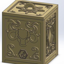 kutusu altın Koç oyun şövalyeler zodiac 3d print model - Mito3D