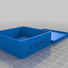 scatola Carmen personalizzato organizzazione 3d print model - Mito3D
