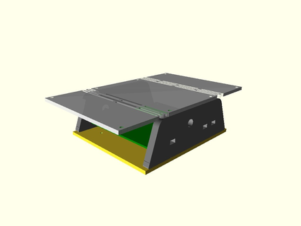 box console Tools box case lasercut openscad electronics  3d print model - Mito3D
