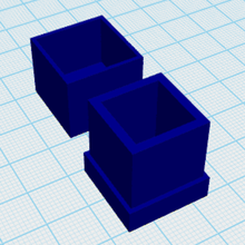 caixa encaixa armazenamento 3d print model - Mito3D