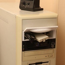 caixa apropriado computadores 5 disco baía gadget caso bainha 3d print model - Mito3D