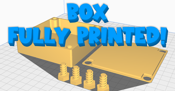 box fully printed screws 3d printer abc container containers storage organization 3d print model - Mito3D