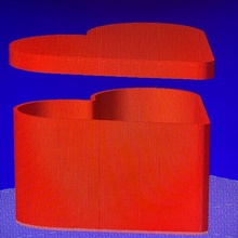 caixa lareira gadget scatola Contenitore cuore simples simplesmente san Valentino santo namorados 3d print model - Mito3D