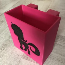 box holder unicorn fabric home tissue children stall bedroom kleenex handkerchiefs support 3d print model - Mito3D