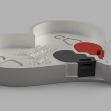 Kutu Kulp destek araç güzel Evim anahtarlık 3d print model - Mito3D