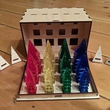 box icehouse pyramids glowforge lasercut games 3d print model - Mito3D