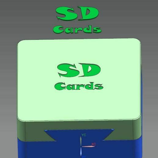 scatola impossibile sd carta ugello estrusore vuoto 3D print model - Mito3D