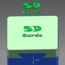 caixa impossível sd cartão bocal extrusora branco 3d print model - Mito3D