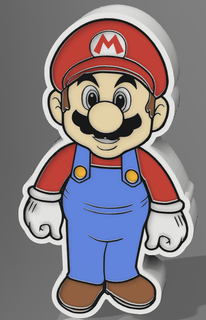 Box Lampe Mario bross Karikatur Lithophan Nintendo Spiele luigi 3d print model - Mito3D