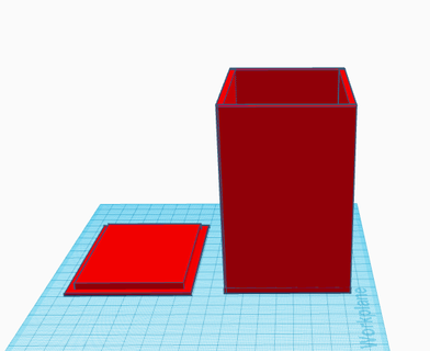 box lid holder useful shop 3d print model - Mito3D