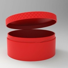 box lid screw 60 opposite 3d print model - Mito3D
