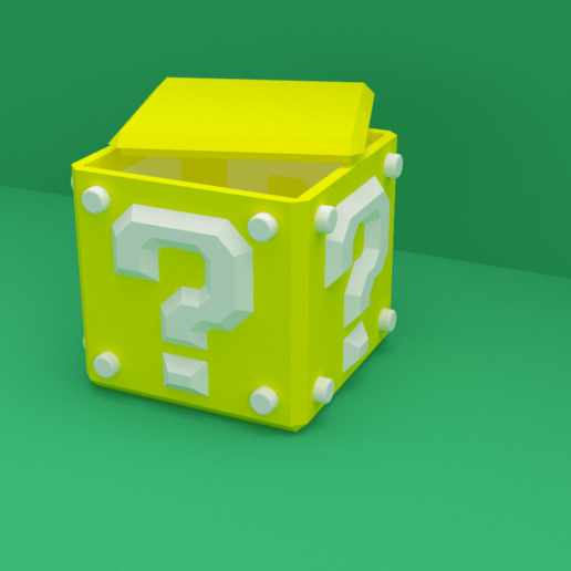 caixa de mario jogo nintendo supermario bos 3D print model - Mito3D