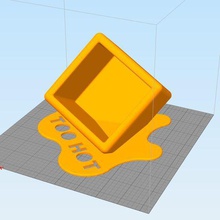 caixa derretida quente recipiente derretido presente brinquedo chaveiro dinheiro armazenamento usb titular 3d print model - Mito3D