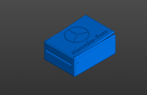 boîte mercedes logo pêche 3d impression 3d print model - Mito3D