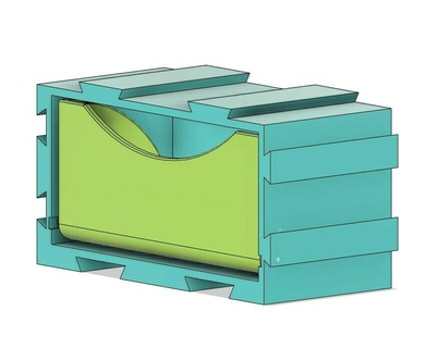 box open sliding mechanism toolbox jewlery 3d print model - Mito3D