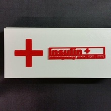 scatola organizzatore insulina semplice medico 3d print model - Mito3D