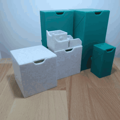 box print in place hinge organizer 3d print model - Mito3D