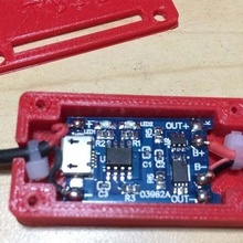 caixa proteção lítio bateria carregador módulo 18650 tb3d impressao 3D 3d print model - Mito3D