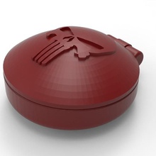 caixa de justiceiro gadget crânio presentes punisher presente a jóias 3d print model - Mito3D