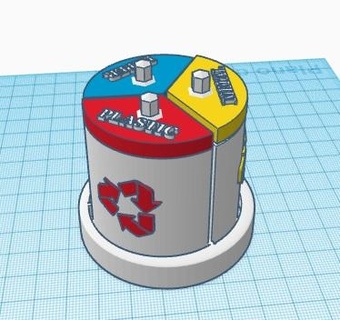 boîte recycler déverser 3d print model - Mito3D