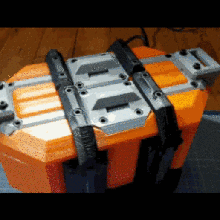 2 kutu bilimkurgu sandık sci-fi kutusu ev depolama stall ayarlayın göğüs biçilmiş fütüristik yazarkasa 3d print model - Mito3D