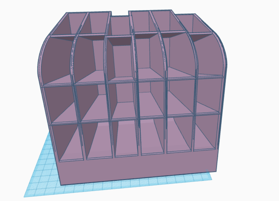 box table organizer pencil holder 3D print model - Mito3D